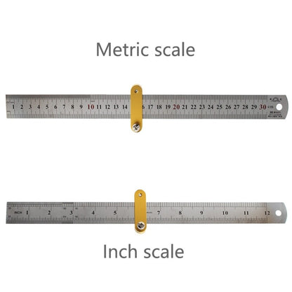 ya 14 Woodworking Ruler Slide Rule Woodworking Tools Adjustable Metal Marking Gauge