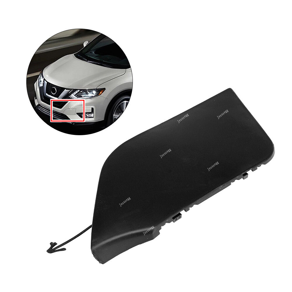 ya 27 6.18 Bumper Tow Hook Cover Unpainted #622A0-6FL0H for Nissan Rogue 2017 - 2020