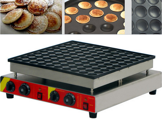 100pcs Commercial Electric Poffertje Mini Dutch Pancake Waffle Maker Baker