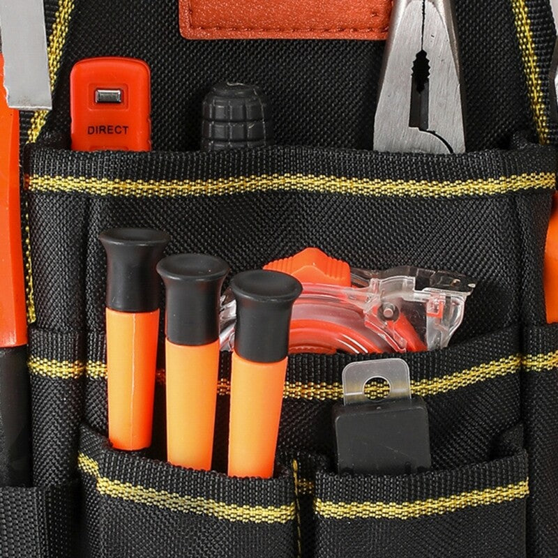 ya 26 Waterproof Oxford Fabric Tool Belt Waist Bag with Multiple Pockets Holder