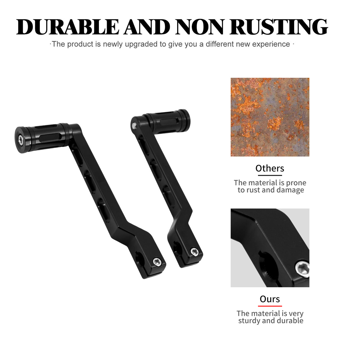 ya 5 8.7 Black Shifter Peg w/ Heel Toe Shift Lever for Harley Road Electra Glide Softail