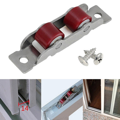 ya 14 1Pc Stainless Steel Sash Pulley Sliding Door Roller Runner Wheel Track Pulley