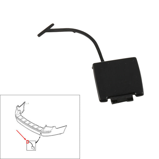 ya 27 6.18 Rear Bumper Tow Hook Lid Cover Unpainted Plastic For S40 2004-2007 V50 2005-2007