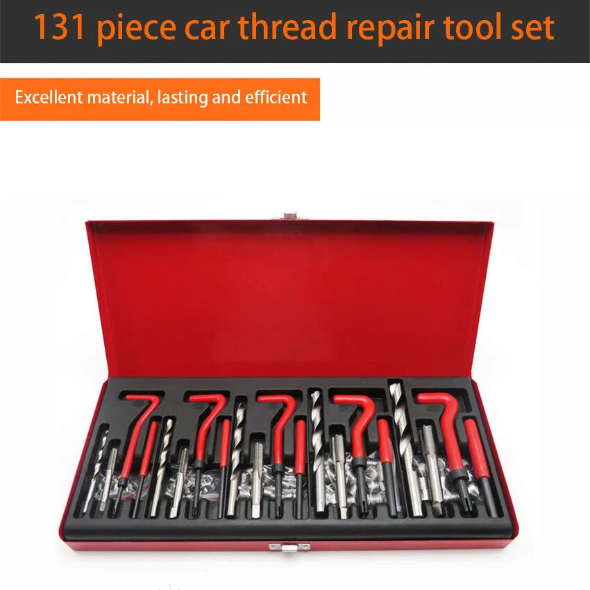 ya 14 131 Pieces of Automobile Thread Tapping Repair Tool Damaged Thread Repair Tool