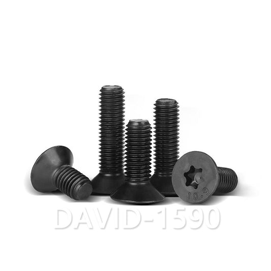 M3 M4 M5 M6 M8 M10 Black Alloy Steel Torx Countersunk Flat Head Torx Screws Bolt