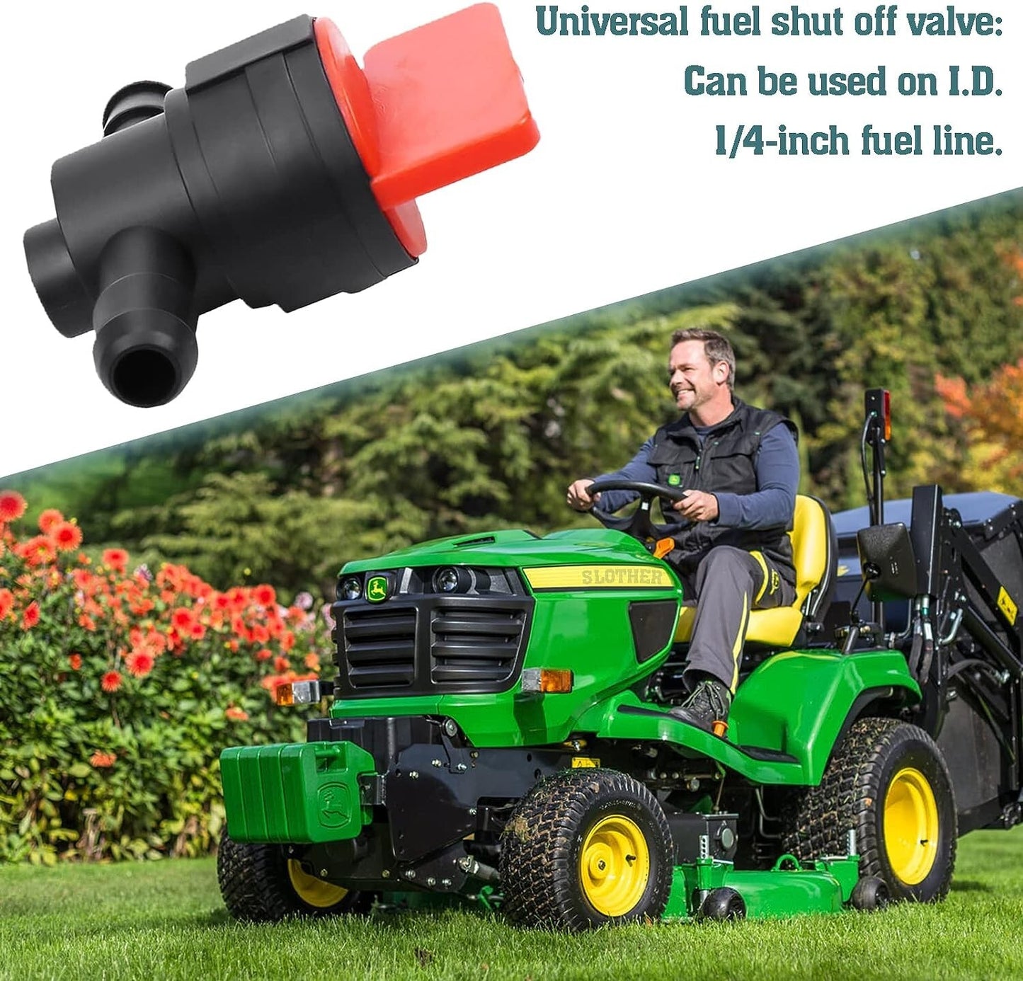 ya 5 8.7 10 PCS 698181 698183 1/4 Gas Fuel Cut Off Valve for JD AM36141 AM107340