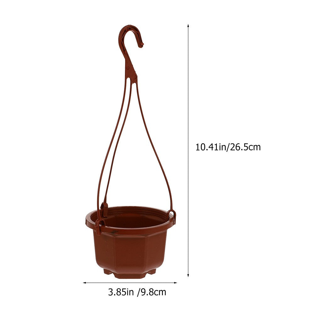 ya 14 12 Sets Hanging Flower Pots Plastic Planters for Indoor Outdoor Gardening