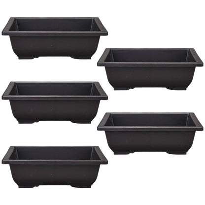 ya 14 5 Pcs Bonsai Pots tangular Flower Flowerpot Succulent Planter