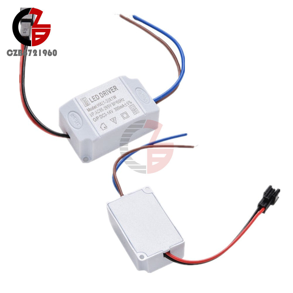 ya 14 2PCS AC 3X1W 85V-265V to DC 12V LED Electronic Transformer Power Supply Driver