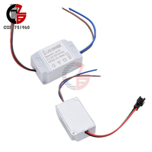 ya 14 2PCS AC 3X1W 85V-265V to DC 12V LED Electronic Transformer Power Supply Driver