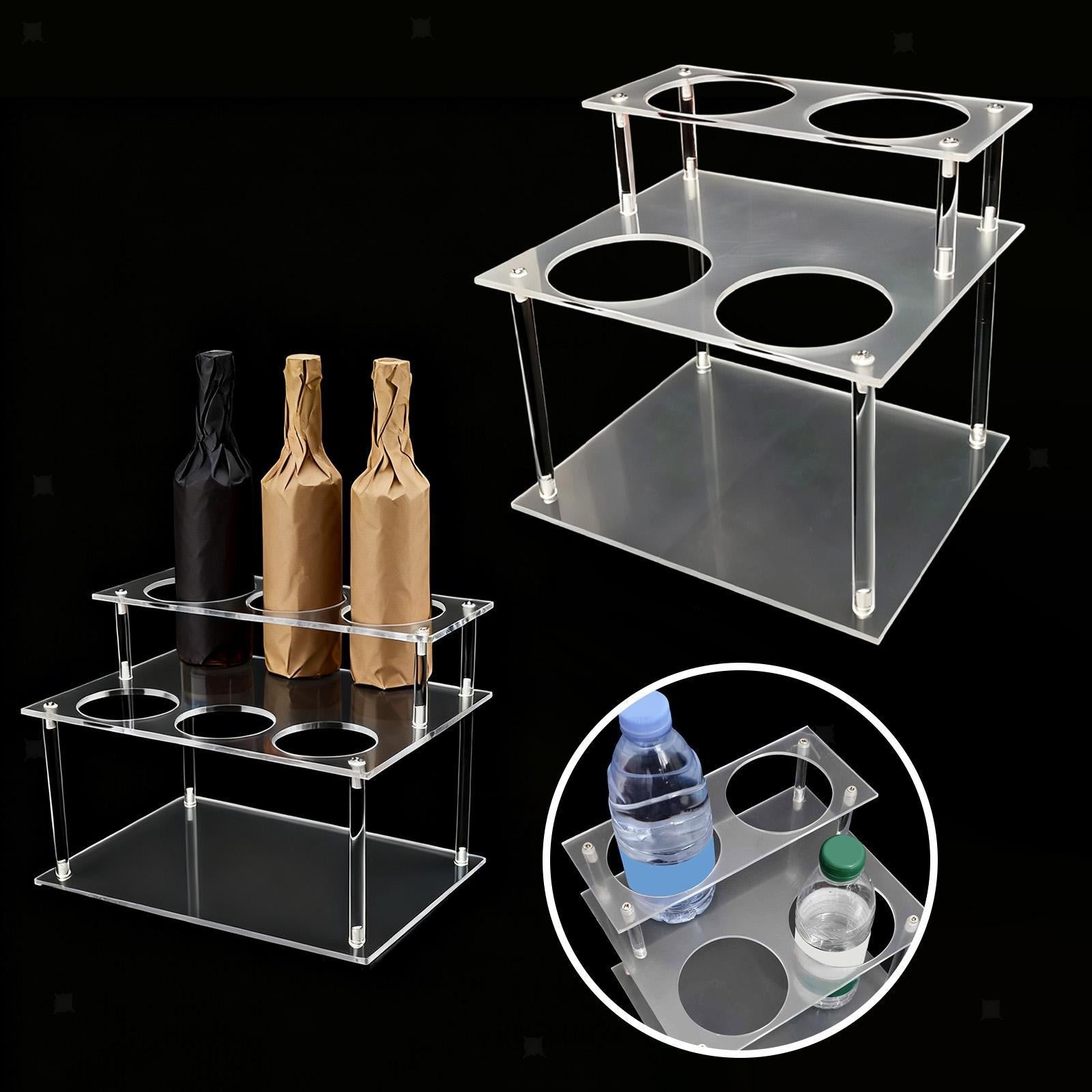 ya 25 Coffee Syrup Organizer Rack Counter Coffee Bar Liquor Bottle Display Stand