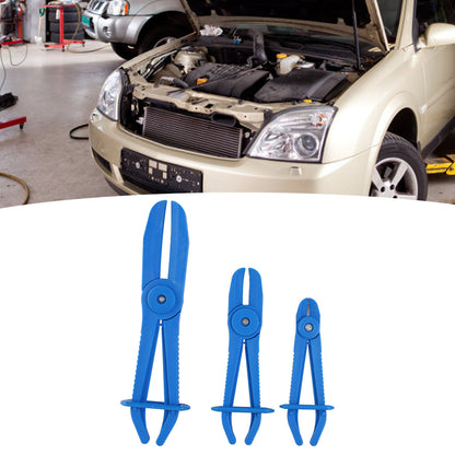 ya 25 3PCS Flexible Hose Line Pliers Insulated Nylon Brake Fuel Hose Clamp Tools