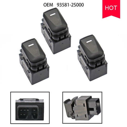 ya 1 8.5.1 3 PCS Power Window Switch 935812S000 Fit For 2010-2015 for Hyundai for Tucson Rear Door