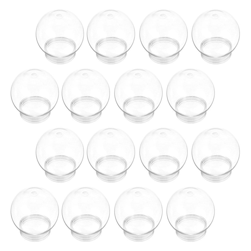 ya 25 20 Pcs DIY Holiday Decoration Clear Plastic Or ments for Crafting