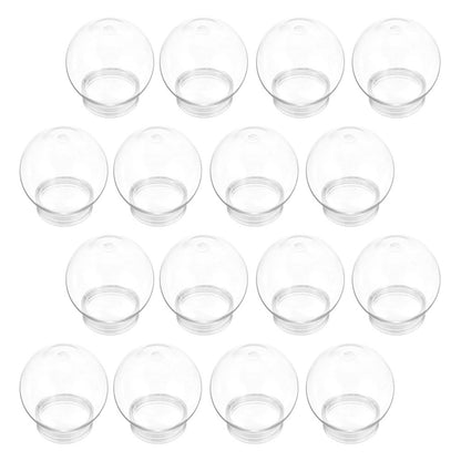 ya 25 20 Pcs DIY Holiday Decoration Clear Plastic Or ments for Crafting