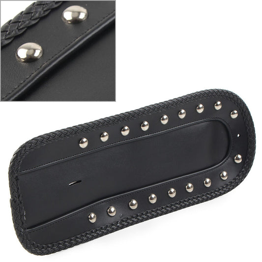 ya 2 6.26.2 Rear Fender Bib Solo for SEAT for Harley Sportster XLH 1200 1100 883 PU-Leder Black