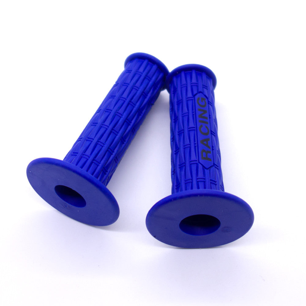ya 6 6.13.2 7/8'' Blue ATV Dirt Motorcycle Rubber Racing Handlebar Hand Grip Pit Dirt Bike