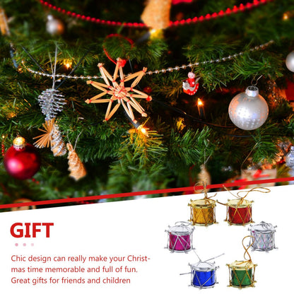 ya 25 12 Pcs S re Drum Pendant Decorations Or ments Tree