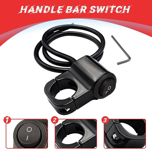 ya 1 7.4 12V 22mm Motorcycle Switch Handlebar on/off for Fog Light Brake Handlebar Switch