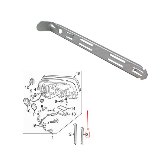 ya 13 5.27.2 Front Headlight Clip Mounting Retainer Bracket Fit for 2003 - 2014 for Volvo XC90