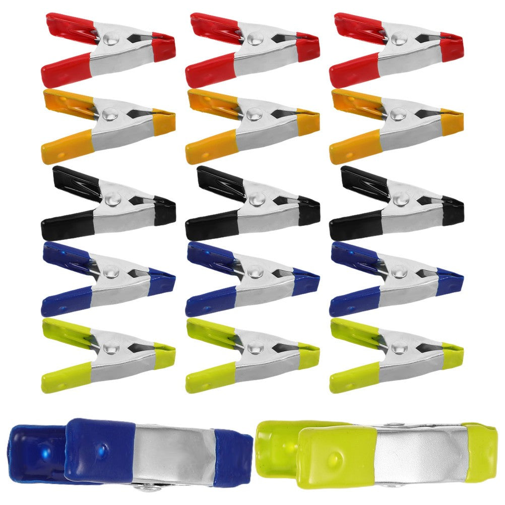 ya 25  50Pcs Metal Spring Clips: Small Carpentry and Woodworking Spring Clamps 