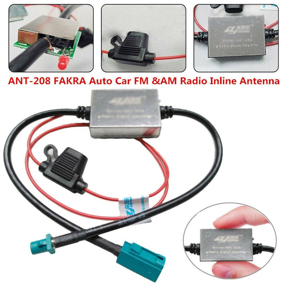 ya 3 6.25 for BOOST Signal Reception with Inline Antenna for BOOSTer for Car 12V FM&AM