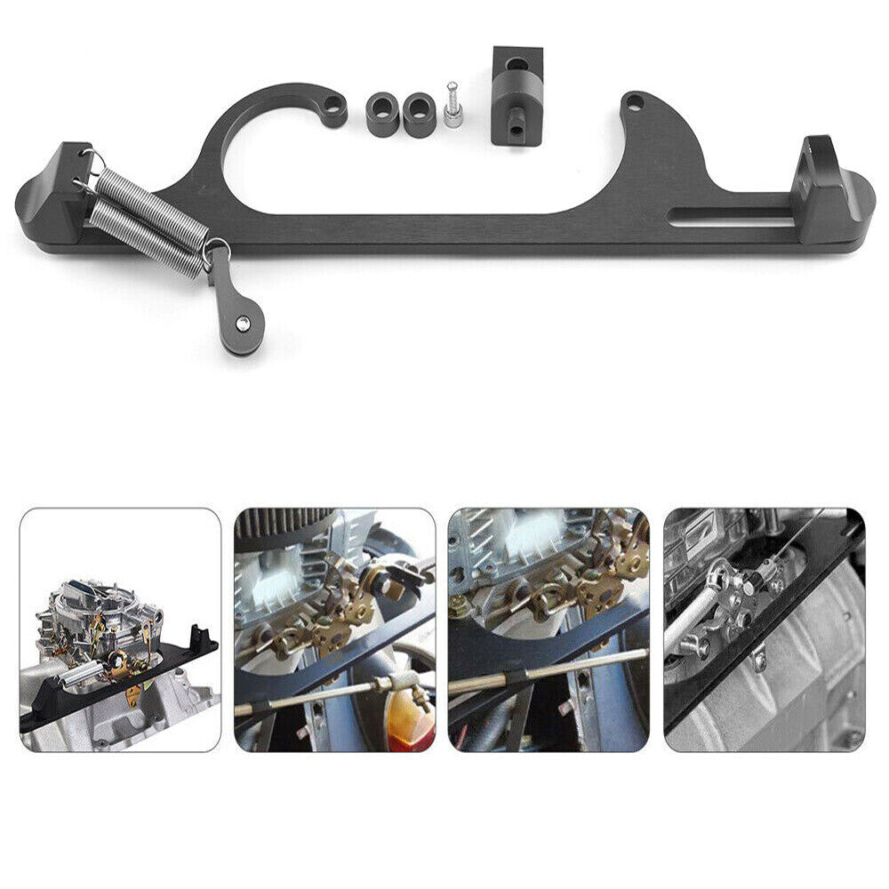 ya 2 7.14 Throttle Cable Carb Bracket Carburetor 307 350 SBC For Holley 4150 4160 Black