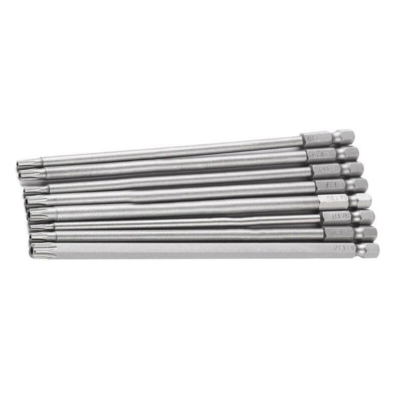 ya 26 Multipurpose 8Piece Security Torx Head Screwdriver Bit Set,150mm/5.91inch Length