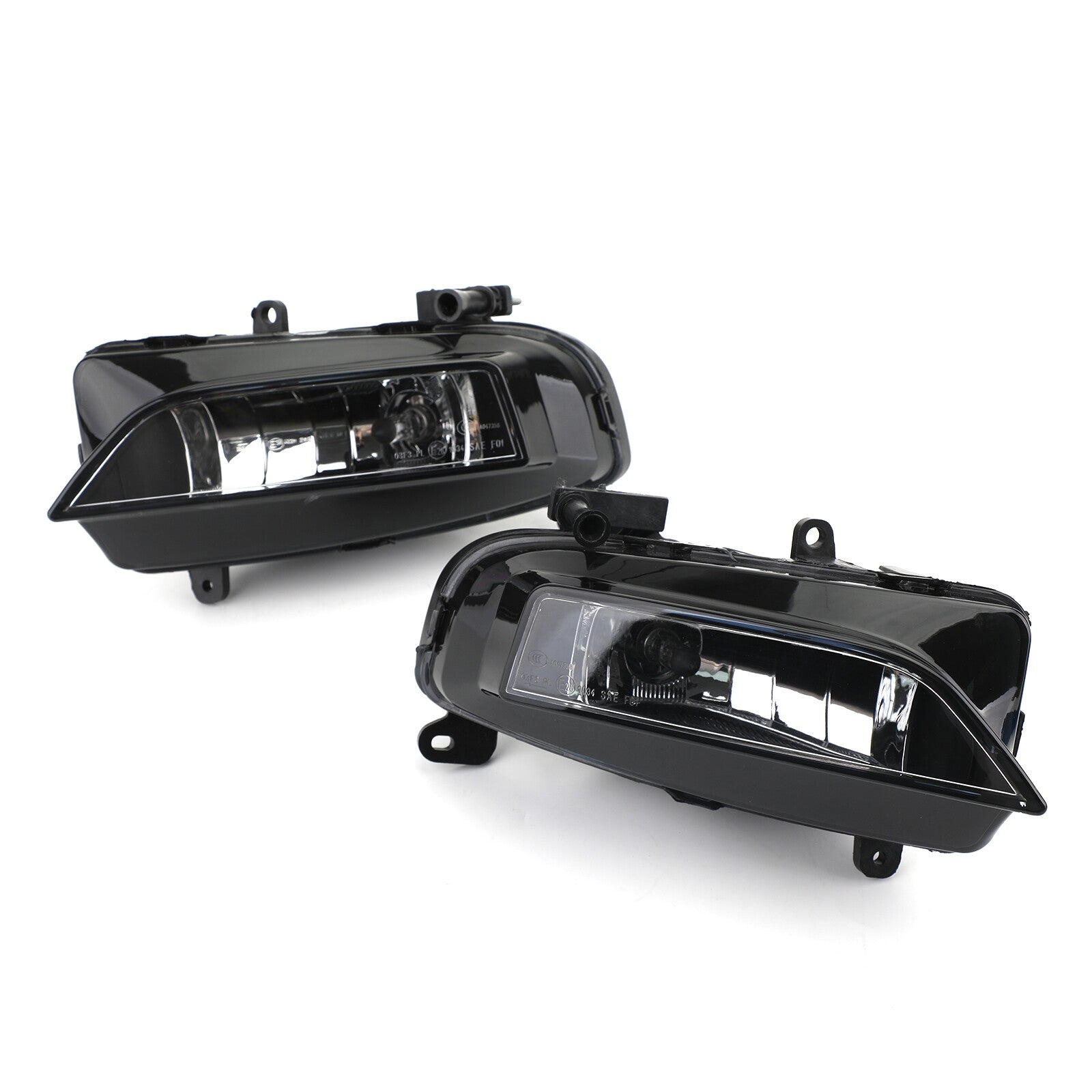 ya 1 8.5.4 Pair Front Bumper Halogen Fog Light Lamp for AUDI S4 A4 S-Line B8.5 2013~15 BLK