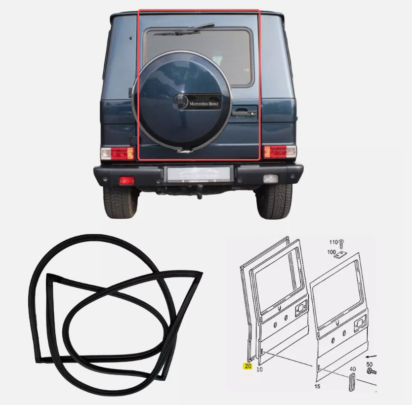 ya 6 6.12 1 pcs Rear Wall door rubber Gasket for Mercedes-benz G W460 W461 W463