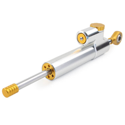 ya 5 8.7 Steering Damper Stabilizer Adjustable Silver Bar CNC Universal For Motorcyc