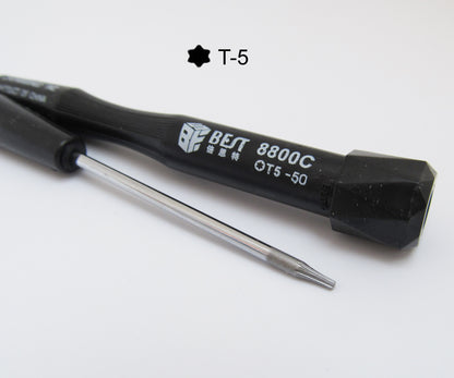 ya 14 50pcs BEST 8800C-50 T5 Torx Pision Screwdriver Repair Fixing Open Tool