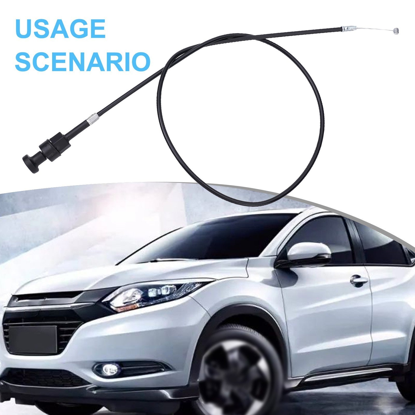 ya 5 8.7 1x ATV 97cm Push Pull Choke Cable Black Wire For Big-Red 200 ATC200E 1982
