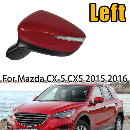 ya 5 8.7 for Mazda for CX-5 CX5 2015-2016 Left Red Power Heated Turn Signal Lamp Mirror