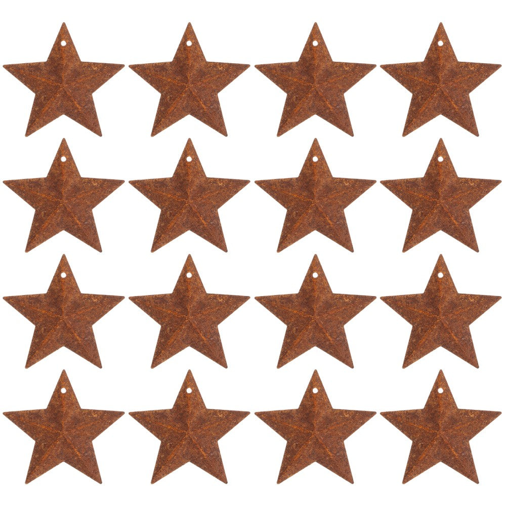 ya 25 50 Pcs Retro Five-pointed Star Pendant Or ments Rustic