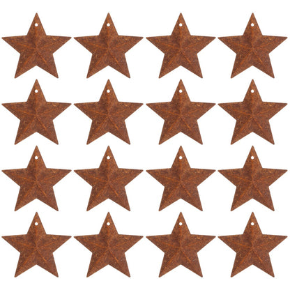 ya 25 50 Pcs Retro Five-pointed Star Pendant Or ments Rustic