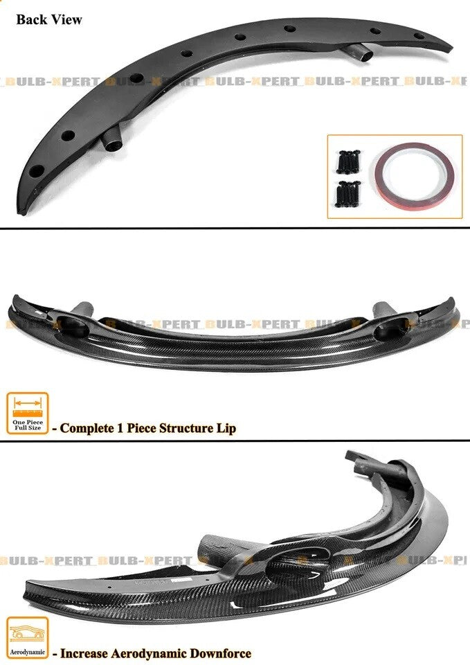 ya 11 10.28 GT4 Style Front Bumper Lip Splitter For 2008-13 E92 E93 E90 M3 Carbon Fiber