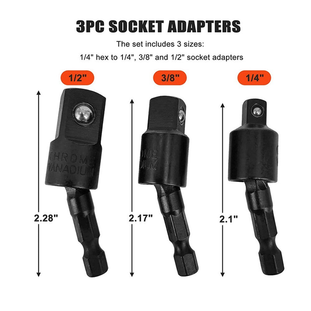 ya 25 Efficiently Connect Square Socket Drill Bits with Electric Drill Adapter