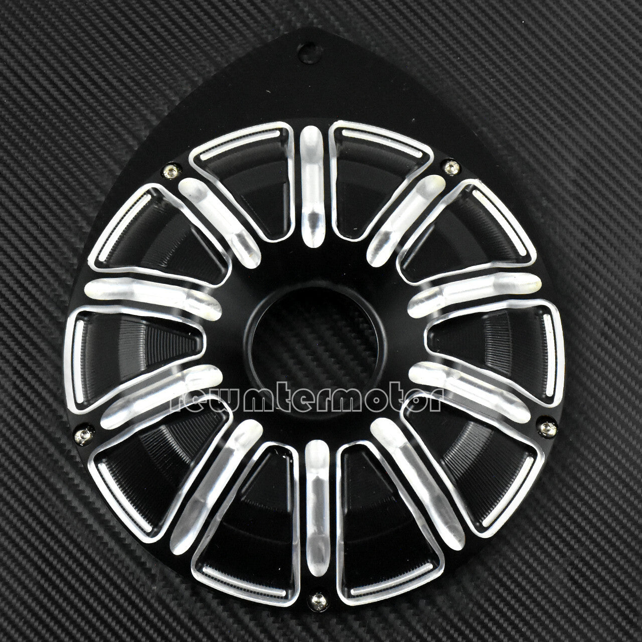 ya 1 7.4 Motorcycle CNC Left Hand Engine Ignition Cover Fit For Indian Scout 15-up Black