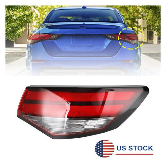 ya 27 6.21 Right Side Outer Tail Light Rear Brake Stop Taillamp for Nissan Sentra 2020-2022