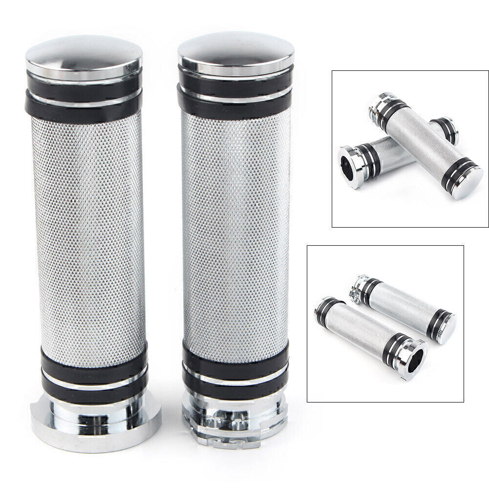ya 2 6.26 Handlebar Hand Grips Fit Sportster Dyna Softail Touring V-Rod Motor 1inch Chrome