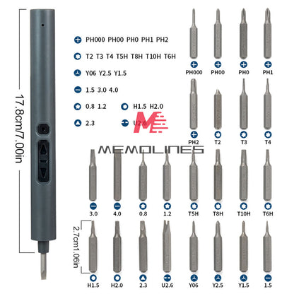 ya 26 28 IN 1 Cordless Power Pision Screwdriver Electric Screwdriver Kit Set