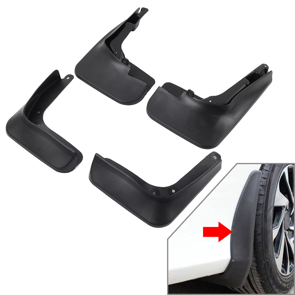 ya 7 6.10.2 for Ford Fusion 13 -19 Splash Guard Mud Flaps Mudflap Mudguards Front Rear Black