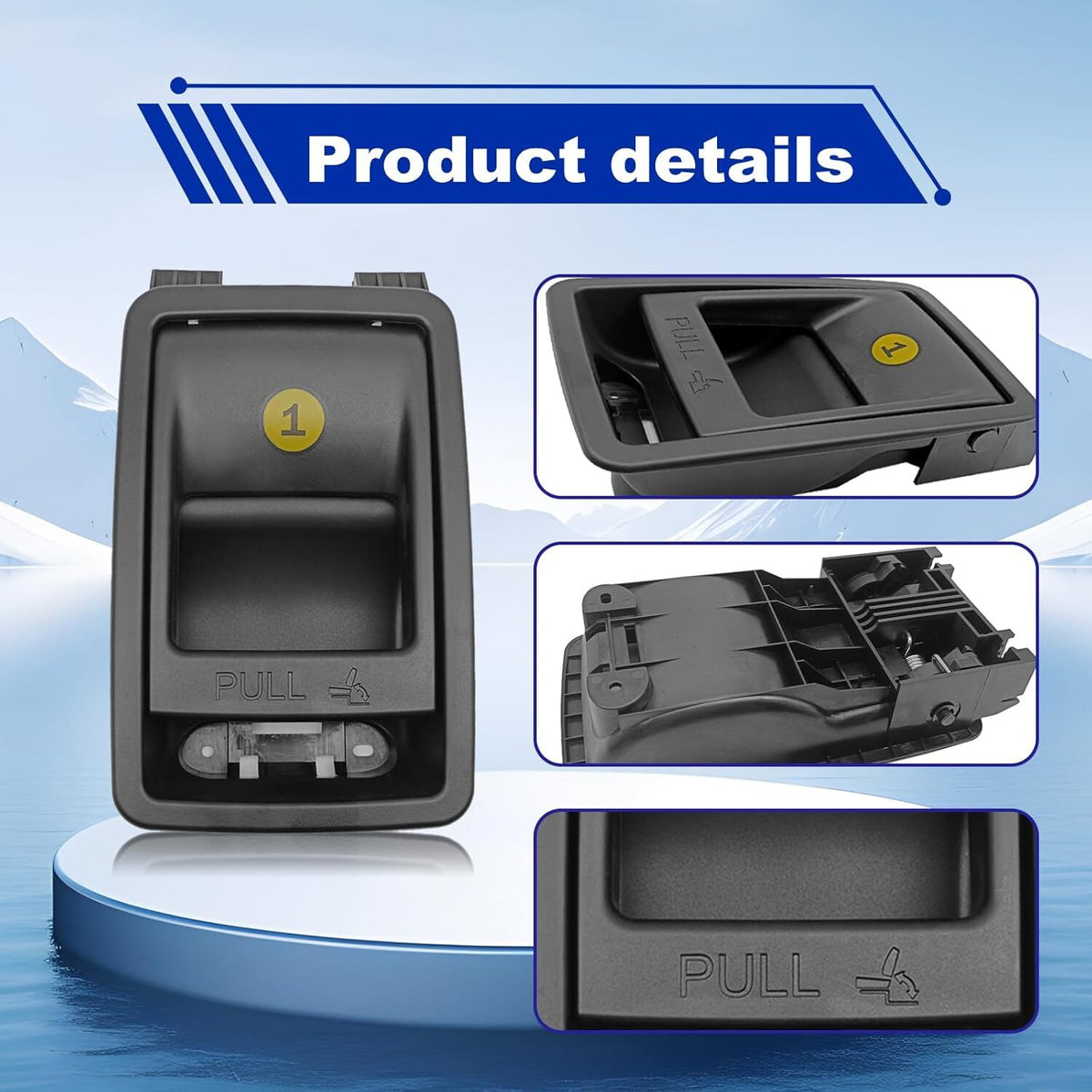 ya 11 10.28 Gray Folding Rear for Seat Back Release Latch Handle Fit for Sienna 2014-20