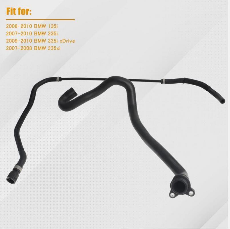 ya 11 10.28 Radiator Coolant Water Hose Pipe Kit 6pcs For 135i 335i 335xi 2007-2010 n