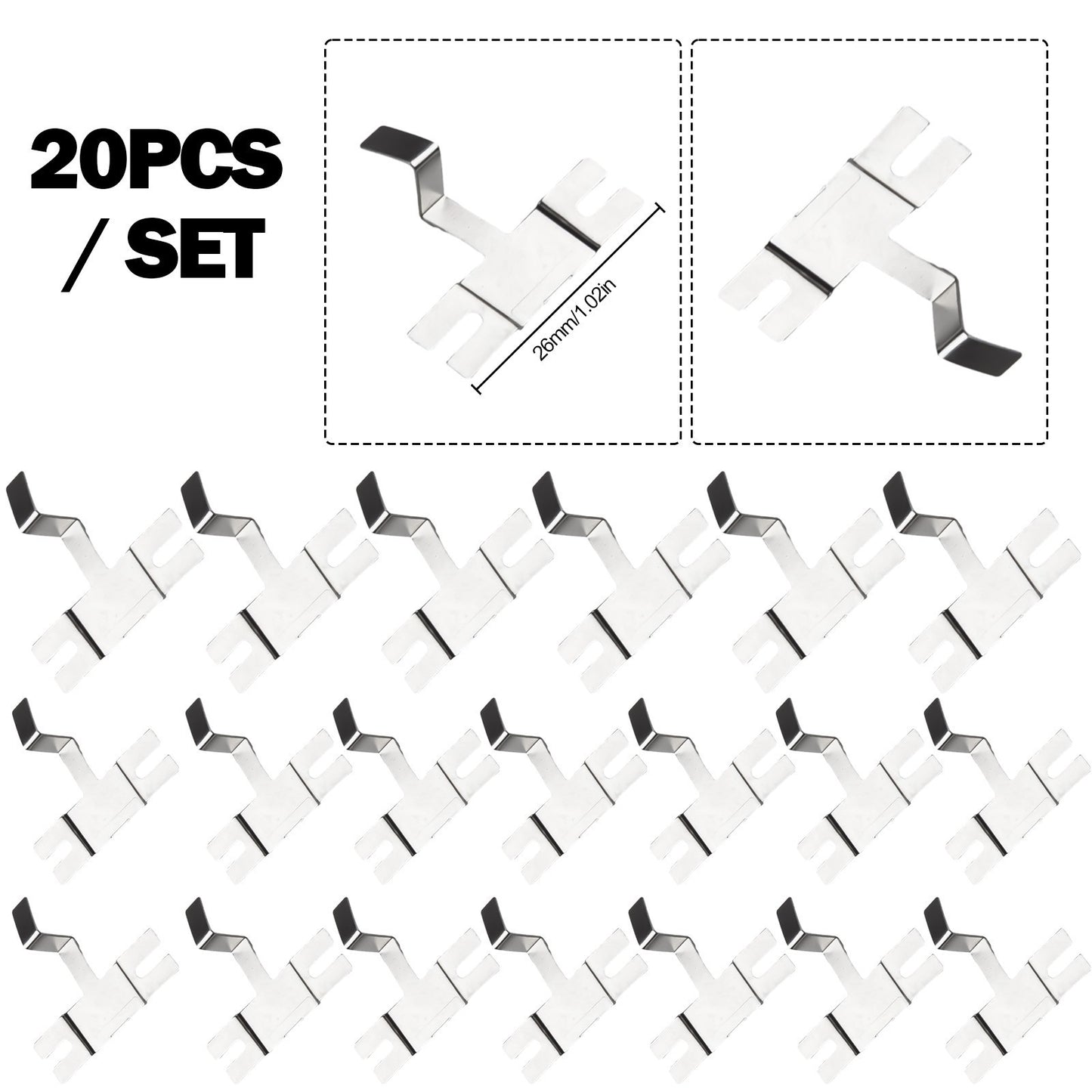 ya 25 Nickel Sheets No Spots Spot Weldable 2.6cm/1.02inches Nickel Plated Steel