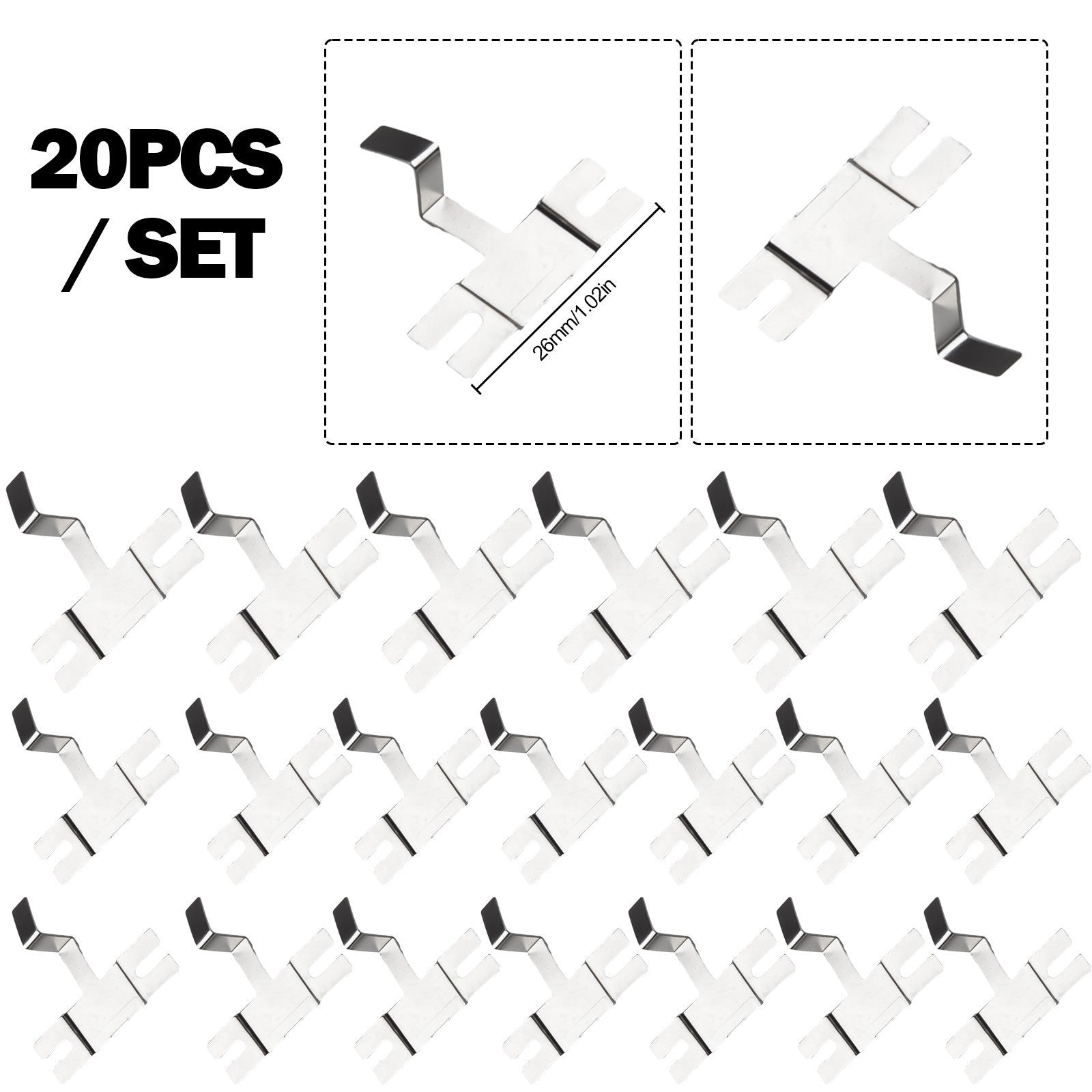 ya 25 Nickel Sheets No Spots Spot Weldable 2.6cm/1.02inches Nickel Plated Steel
