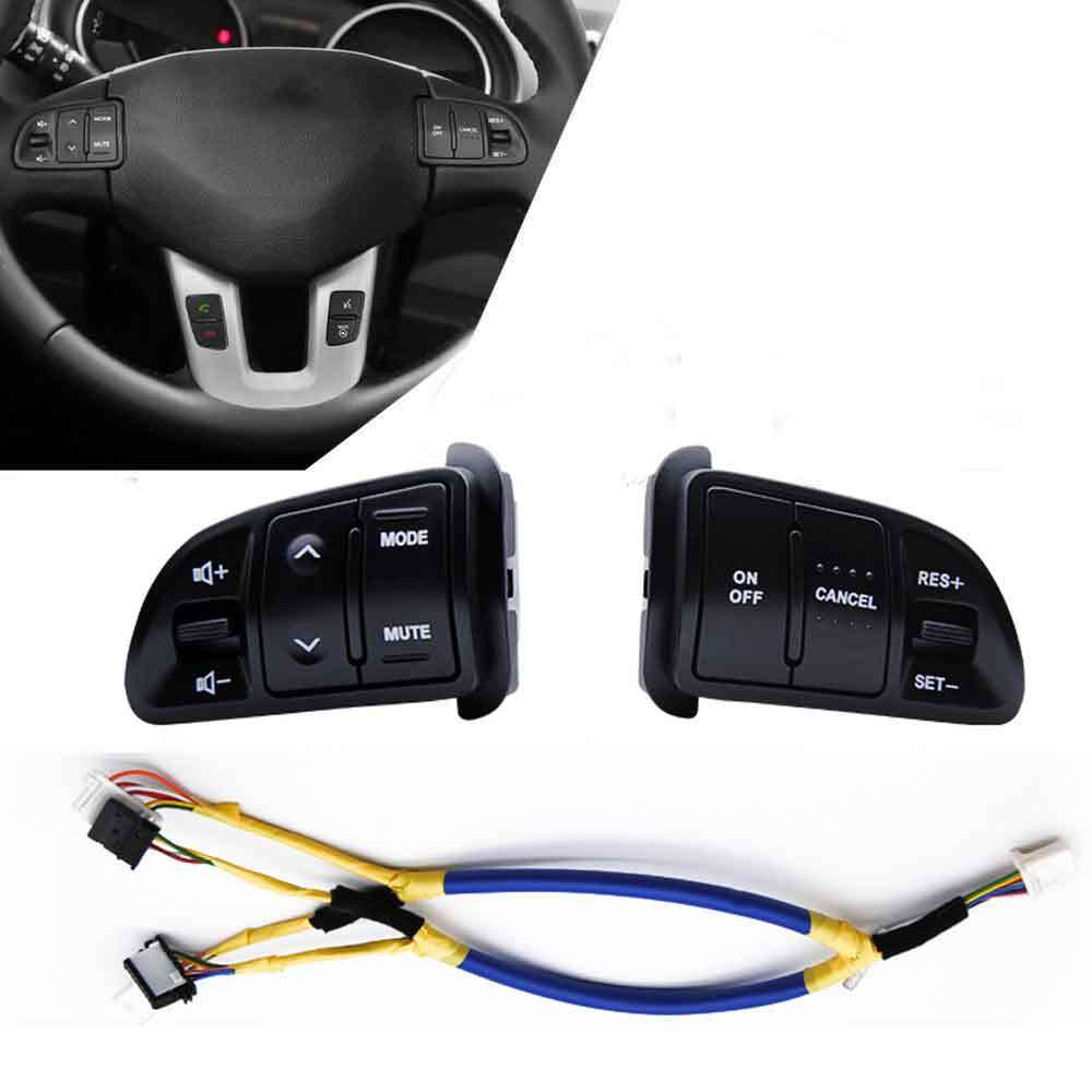 ya 1 8.5.2 for KIA 2011~2014 Steering Wheel Remote Control & Extension Wire 1SET