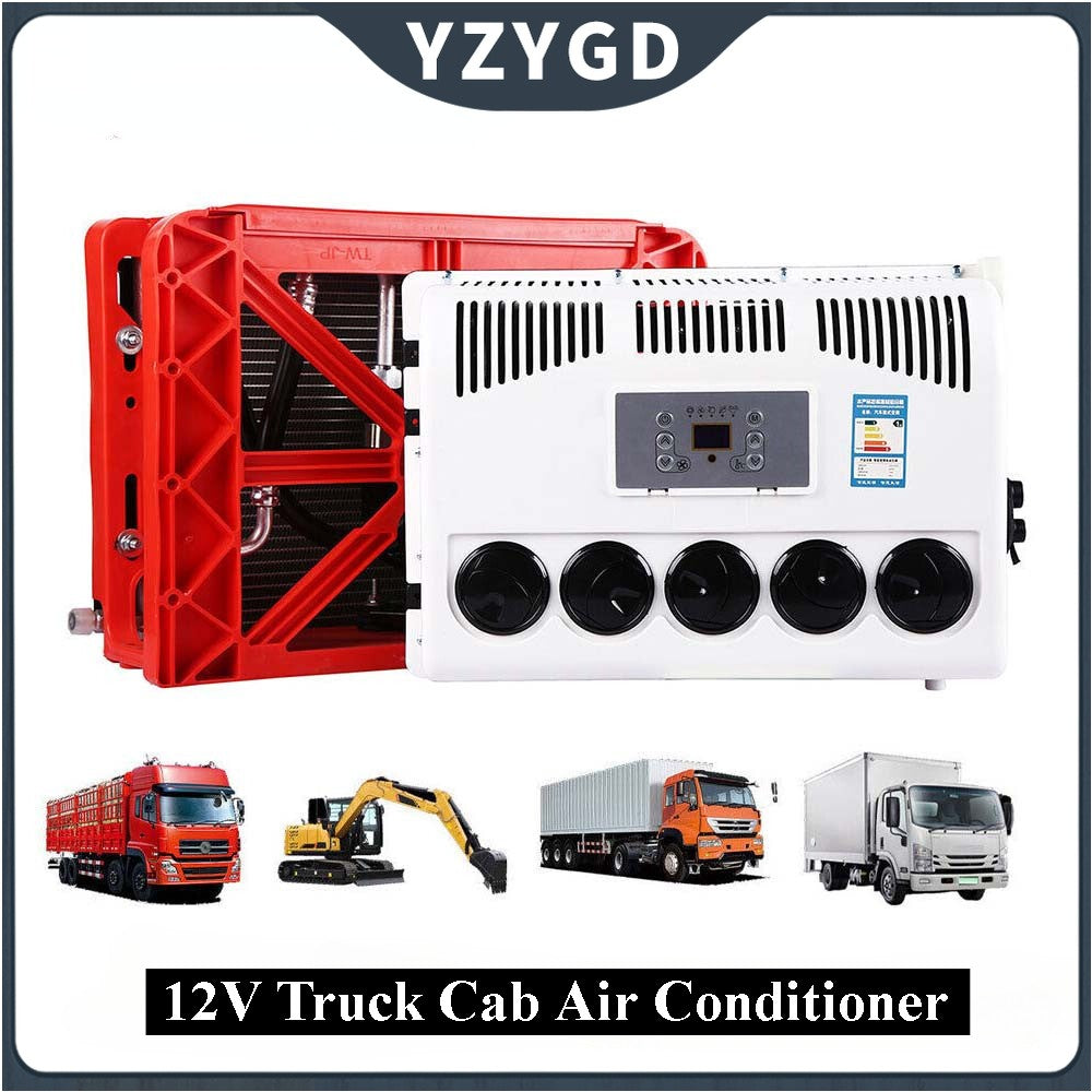 ya 5 6.16 12V Truck Split Cab Air Conditioner For Semi Trucks Bus RV Caravan AC