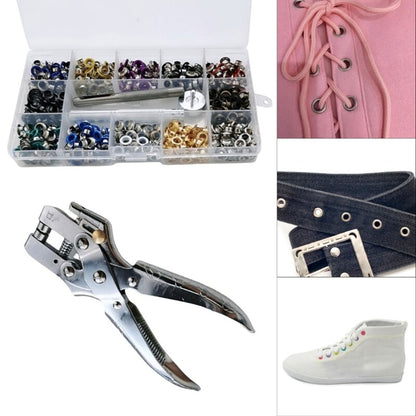 ya 25 700x Grommet Tool Set 12 Colors Eyelet Pliers Set with Installation Tool
